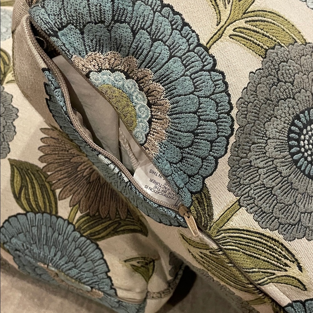 Floral Patterned Throw Pillows - Picture 3 of 5